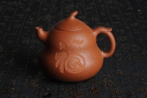 紫砂壶图片：美壶特惠 优质降坡泥葫芦福禄壶 - 美壶网