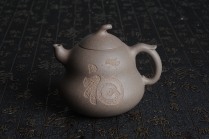 紫砂壶图片：美壶特惠 优质青灰段泥葫芦福禄壶 - 美壶网