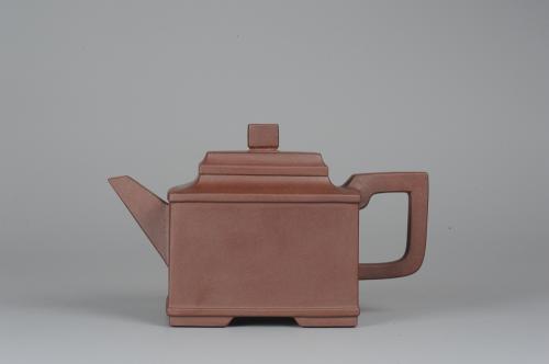 李从兵紫砂壶 全手工双线四方 端庄大气 原矿紫泥