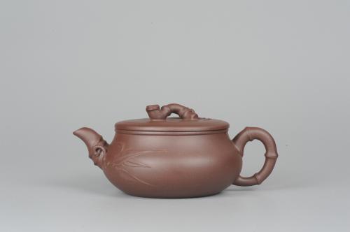 钱菊芬紫砂壶 美壶特惠 逸竹 端庄秀雅 原矿紫泥