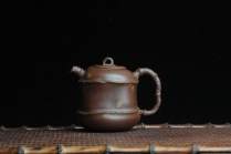 紫砂壶图片：口盖有难度 别具心意 清趣逸品~ 原创全手斑竹 - 美壶网