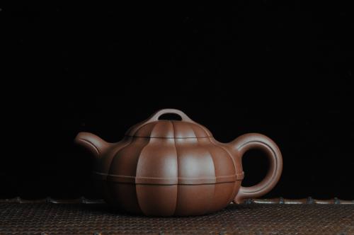 宗平紫砂壶 全手工精品合菱 筋囊力作 难度大 原矿清水泥