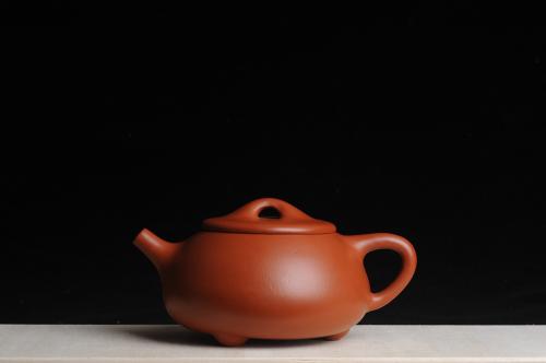 美壶定制紫砂壶 美壶特惠 非铁红色素泥优质朱泥满瓢 平盖石瓢 原矿朱泥