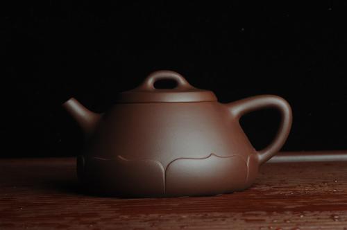 美壶定制紫砂壶 美壶特惠 精致莲花石瓢 茶人醉爱 原矿紫泥