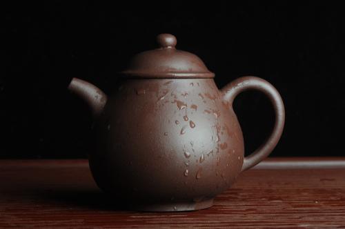 王老师紫砂壶 全手工优质老紫泥潘壶刹凹成型单片拍打王新云进步之作 原矿紫泥