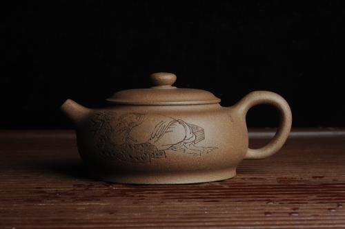 美壶定制老师紫砂壶 美壶特惠 优质老段泥精致涌泉 卧石图 养后温润可人 老段泥