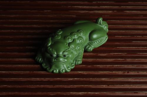 美壶定制紫砂壶 紫砂貔貅茶宠 镇宅 神态细腻 做工精致 茶盘尤物 原矿绿泥