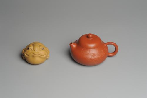 石老师紫砂壶 优质赵庄朱泥全手工文旦 方健双刀文气装饰 原矿朱泥