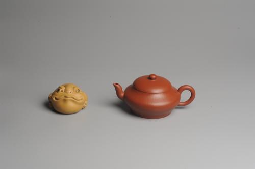 顾老师紫砂壶 小煤窑朱泥 全手工扁灯壶 端庄秀雅 小煤窑朱泥