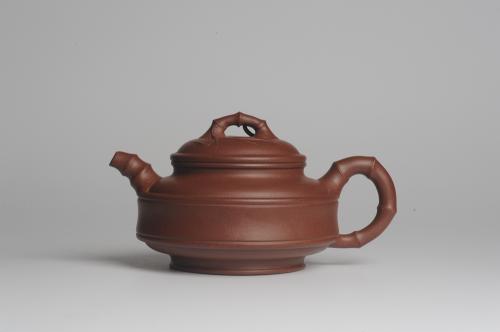 陈苏平紫砂壶 美壶特惠 优质紫泥双线竹鼓二式 精神 原矿紫泥