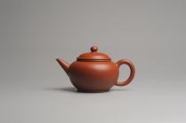 紫砂壶图片：小煤窑朱泥 全手工水平壶 端庄秀雅 - 美壶网