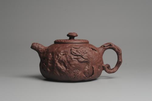 美壶定制紫砂壶 美壶特惠 全手工薄胎游龙灵芝供春 龚春 做工精致 单色更显功力 原矿紫泥