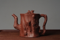 紫砂壶图片：实力派全手工松桩 气质非凡 肌理自然生动 适合收藏 - 美壶网