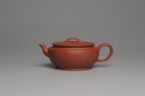 美壶定制老师紫砂壶 美壶特惠 老清水泥 精致大蕴汉瓦 助工俞霞文气装饰瓦当 大口实用 茶人醉爱 原矿清水泥