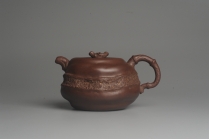 紫砂壶图片：潘丹初全手新作 道法自然 妙趣横生 原创溪竹 - 美壶网