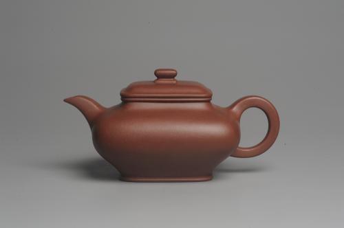 张海艳紫砂壶 实力派张海艳全手工老辣四方虚扁壶 超精致 原矿底槽清