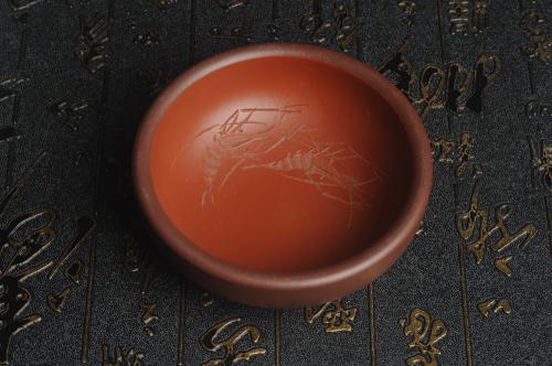 美壶定制紫砂壶 美杯国庆特惠 精品好泥好工好刻雅致厚实品茗杯 对虾杯 