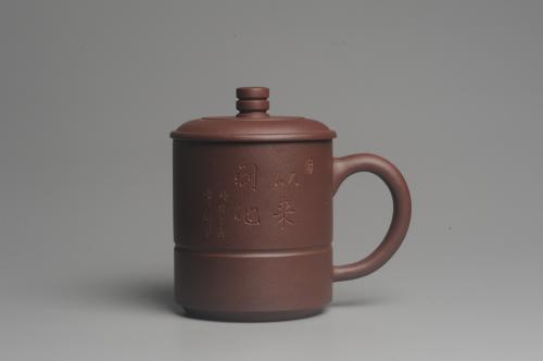 美壶定制紫砂壶 美杯特惠 办公旅行便携式茶具盖杯 原矿紫泥