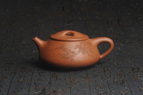 周小培紫砂壶 潜力股周小培全手工演绎精品五彩段泥景舟石瓢 清茗堂助工文气装饰君子不老松 延年益寿 