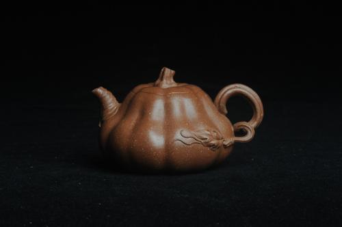 美壶定制紫砂壶 美壶特惠 优质降坡泥全手卡盖小叶歪瓜 茶人醉爱 原矿降坡泥