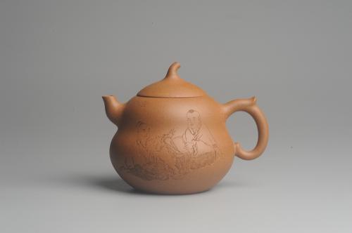 美壶定制紫砂壶 美壶特惠 特好降坡泥精工葫芦娃壶(福禄) 童趣满满 灰常文气 原矿降坡泥