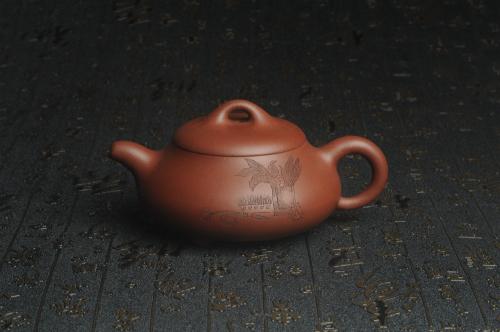 王静然紫砂壶 美壶特惠 精致汉棠石瓢壶 装饰清供图 茶人醉爱 原矿紫泥