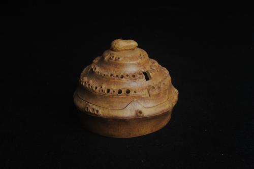 美壶定制紫砂壶 特惠精致文气雅致竹节香炉 肌理逼真 原矿段泥