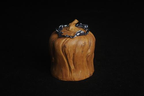 美壶定制紫砂壶 特惠文气树桩茶叶罐 原矿段泥