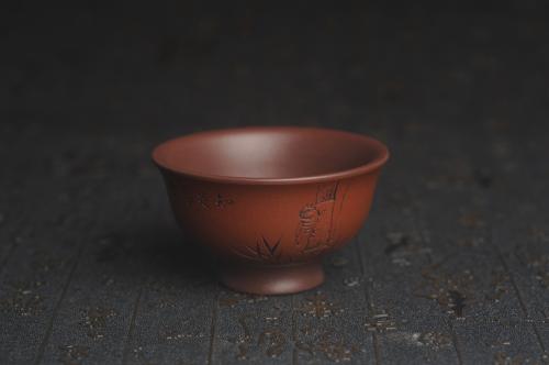 美壶定制紫砂壶 美杯特惠 精品好泥好工雅致知足常乐主人杯 压手杯 