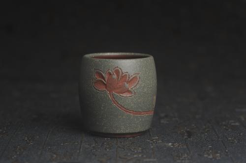 美壶定制紫砂壶 美杯国庆特惠 精品好泥好工雅致厚实清莲主人杯二式 