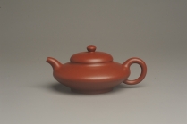 紫砂壶图片：小煤窑朱泥精致全手工小合欢壶 茶人醉爱 - 美壶网