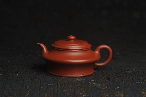 顾老师紫砂壶 正宗小煤窑朱泥 全手工虚扁 隽秀文气 茶人醉爱 小煤窑朱泥