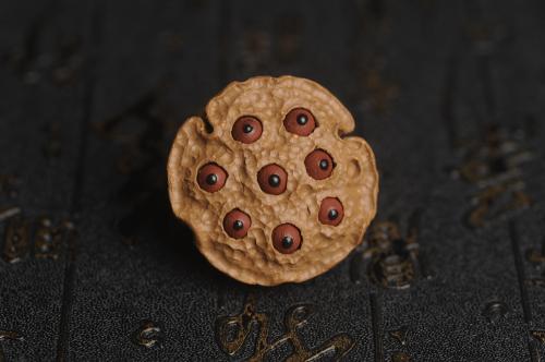 美壶定制紫砂壶 美宠特惠 精致迷你紫砂小莲蓬茶宠摆件 莲子可动有趣 直径3.8cm高2.8cm左右 