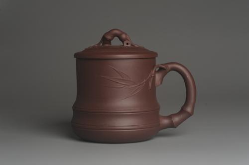 美壶定制紫砂壶 美杯年底特惠 精工好料优质紫泥竹节杯盖杯 送礼自用佳品 原矿紫泥