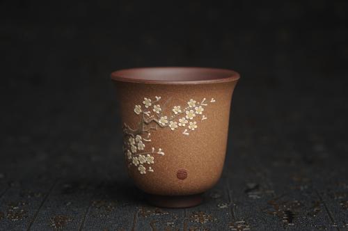 美壶定制紫砂壶 美杯特惠 美杯特惠 精致梅花暗香主人杯 茶人醉爱 