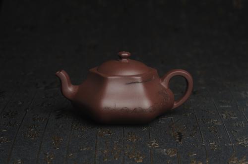 美壶定制紫砂壶 美壶特惠 精致老紫泥六方福缘壶 茶人醉爱 原矿紫泥