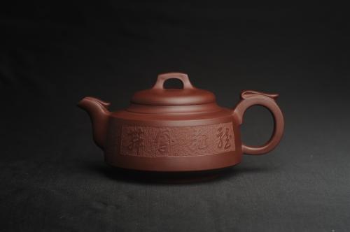 美壶定制紫砂壶 美壶特惠 精致紫泥凤鸣壶 龙飞凤舞 原矿紫泥