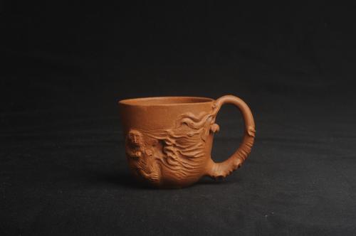 赵老师紫砂壶 潜力股赵老师 优质黄降坡泥 全手工金猴桃杯 主人杯 原矿降坡泥