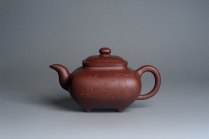 紫砂壶图片：实力派张海艳 全手工特好底槽清传炉壶 雪芽禅心舒峨眉 好壶期待与亲结缘 - 美壶网