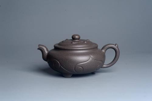 美壶定制紫砂壶 美壶特惠  优质青灰段泥精工三角如意茶壶 茶具 单壶 青灰泥