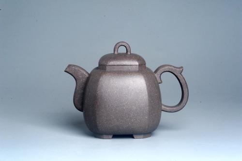 张海艳紫砂壶 实力派张海艳全手工家藏老青灰段泥精工福临八方壶 气势磅礴 