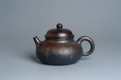 美壶定制紫砂壶 美壶特惠 精致柴烧青灰泥容天壶手工紫砂壶 茶壶 茶具 单壶 青灰泥