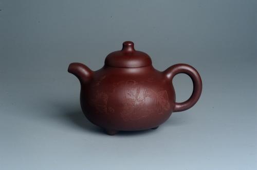 周小培紫砂壶 潜力股周小培老师 4号井深井红皮龙 超精致全手工三足乳鼎茶壶 竹里煎 起茶烟 红皮龙