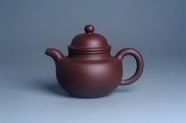 紫砂壶图片：油润底曹青 全手工寿珍掇球 深得老味 做工灰常好 请君细品 作品说话 - 美壶网