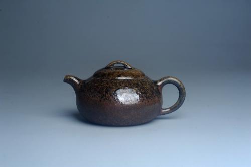 美壶定制紫砂壶 美壶特惠 精致柴烧芝麻段泥半月壶 柴烧之佳品 