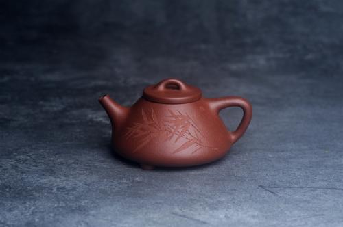 美壶定制老师紫砂壶 美壶福利特惠 精致特好降坡泥子冶石瓢 刻竹 特文气 原矿降坡泥