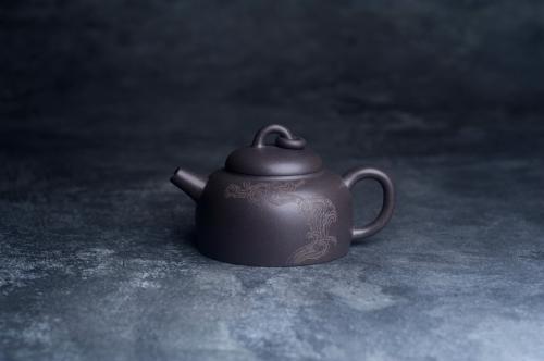 美壶定制紫砂壶 美壶特惠 优质青灰泥精致祥云悠然紫砂壶 茶人醉爱 青灰泥