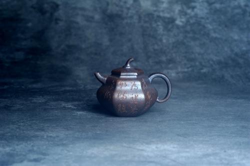 美壶定制老师紫砂壶 美壶特惠 柴烧六方福禄葫芦紫砂壶 茶人醉爱 