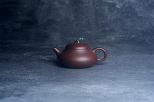 美壶定制老师紫砂壶 美壶特惠 特好老紫泥乳鼎石瓢壶 茶人醉爱 原矿紫泥