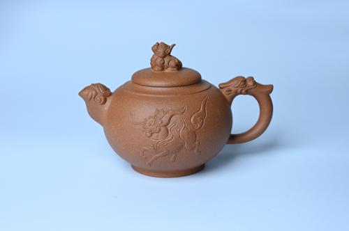 美壶定制紫砂壶 美壶特惠 精致降坡泥祥瑞壶 茶人醉爱 原矿降坡泥